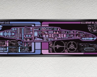 Science Fiction Schematic - 36 x 11.75 inches Print