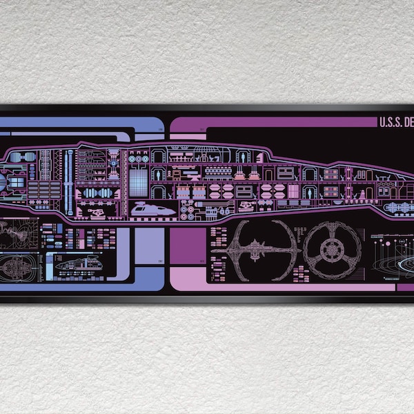 Science Fiction Schematic - 36 x 11.75 inches Print