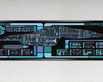 Science Fiction Schematic - 36 x 11.75 inches Print