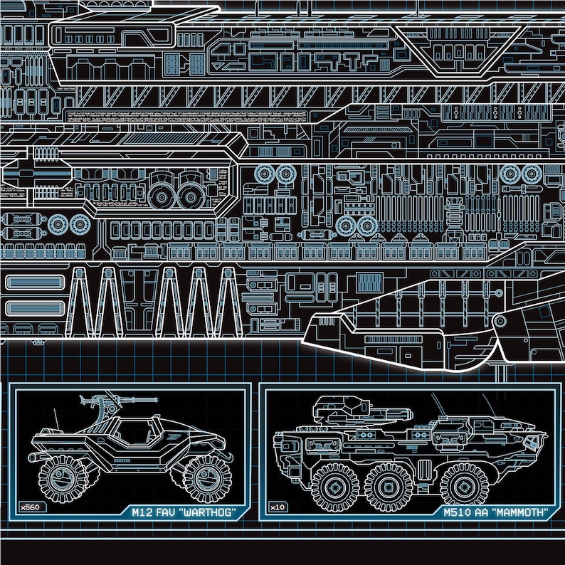UNSC Infinity - Infinity Class Starship - 36 X 11.75 Inch Print - Etsy