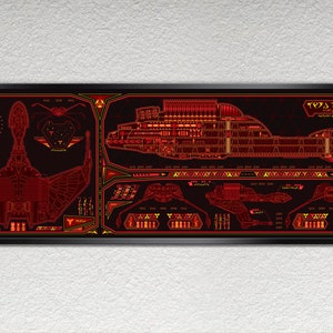 Science Fiction Schematic - 36 x 11.75 inches Print