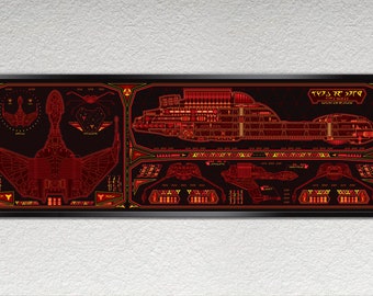 Science Fiction Schematic - 36 x 11.75 inches Print