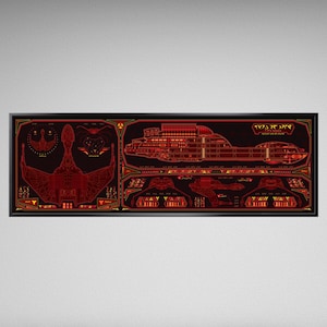 Science Fiction Schematic - 36 x 11.75 inches Print
