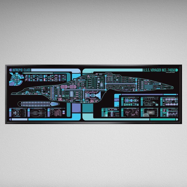 Science Fiction Schematic - 36 x 11.75 inches Print