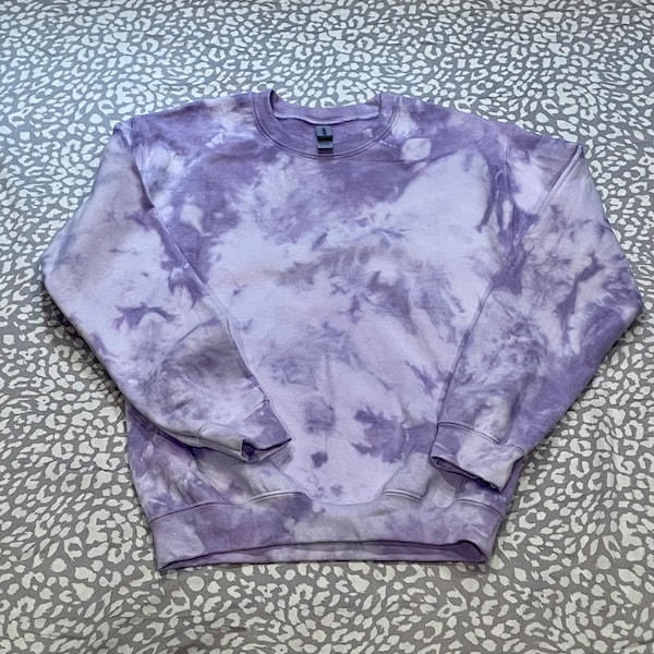 Purple tie dye | purple crewneck | Halloween tie dye sweatshirt