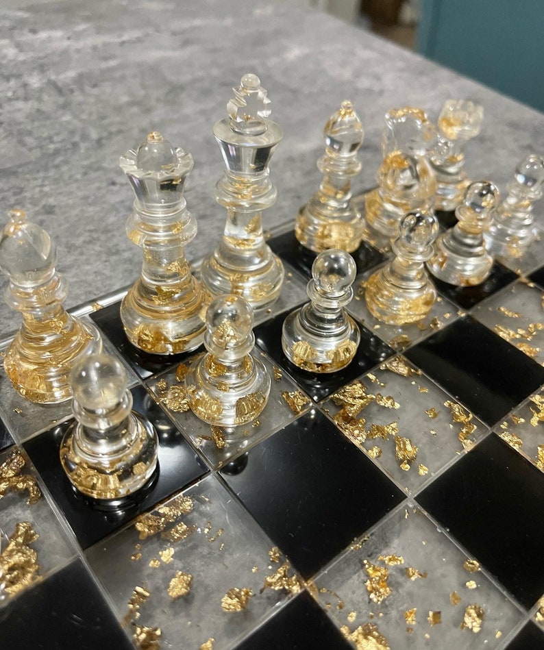 Personalized Resin Chess Set chess Board Etsy