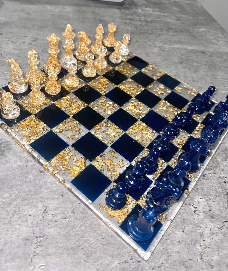 Personalized Resin Chess Set chess Board Etsy
