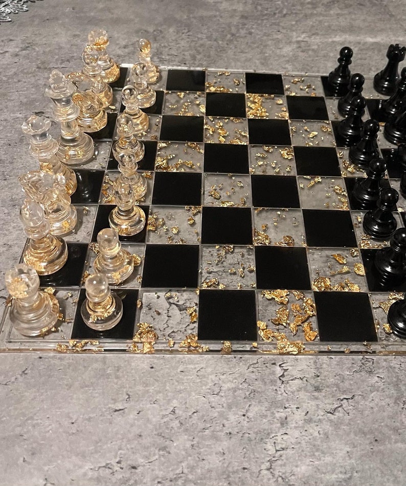Personalized Resin Chess Set chess Board Etsy