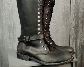 Mens Knee High Boots - Etsy