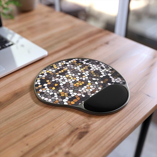 Stained Glass Mouse Pad With Wrist Rest
