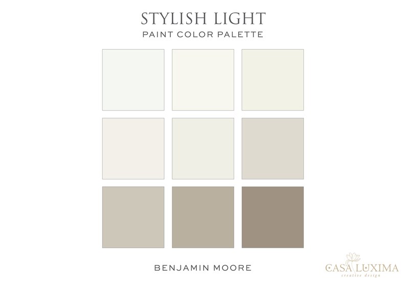 Simply White, Benjamin Moore Interior Paint Palette, Neutrals Paint