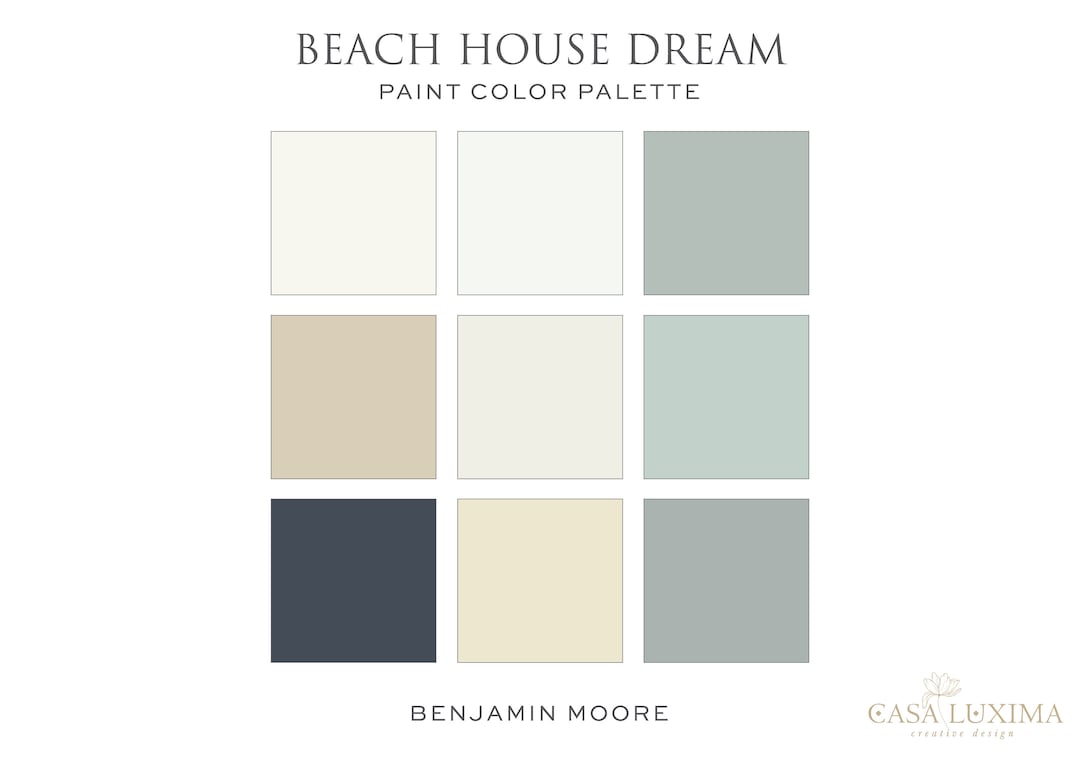 Beach House Color Palette, Navy Blue Color Palette, Marine Paint Colors