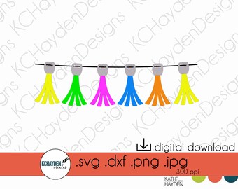 Archivo SVG de borlas: Decoración DIY para fiestas y graduaciones (Descarga digital)