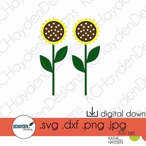 Sunflower SVG | Layered Sunflower SVG | 3D Sunflower Digital Cut File | DXF/Png/Jpeg | Cricut, Silhouette, ScanNCut and more Compatible