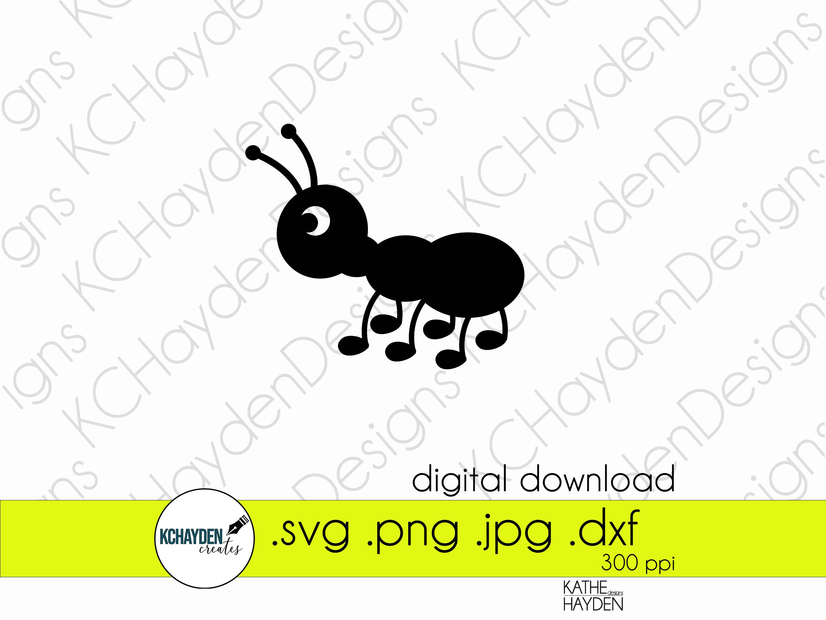 Ant SVG Digital Cut File, Instant Download to Cut/print for Crafting ...