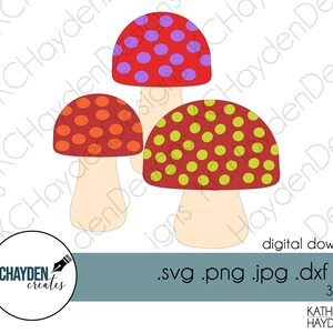Mushroom SVG, Fungi SVG, Mushroom Vector, Mushroom Cricut file, Mushroom Silhoutte file, Fungus Svg , svg, png, dxf for cards & DIY
