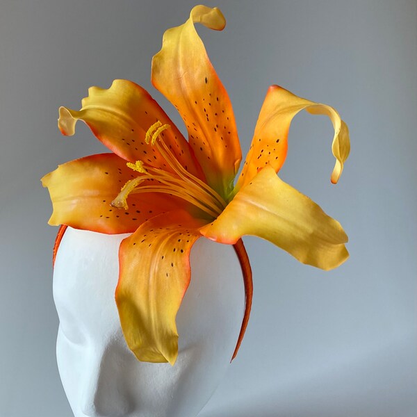 large floral headpiece