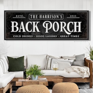 Back Porch Sign For Patio Deck Personalized Backyard Name Sign Back Patio Sign Gather Here Wall Decor Housewarming Gift For Family Patio