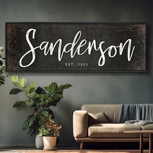 Rustic Last Name Sign Family Name Established Sign Farmhouse Wall Decor Personalized Wedding Gift Realtor Housewarming Gift For Client