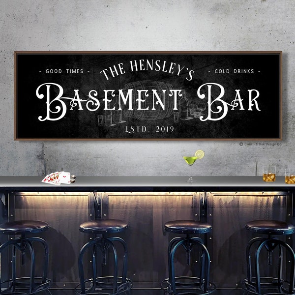 Large Bar Signs Etsy
