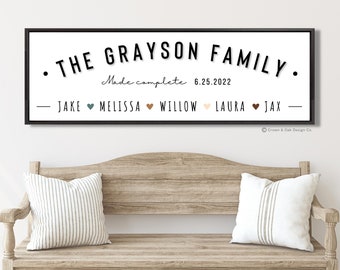 Adoption Gift For Family Gotcha Day Sign Family Adoption Sign Adoption Gifts For Mom And Dad Family Complete Last Name Sign Family Name Art