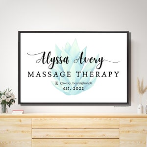 Massage Sign Massage Therapy Wall Decor For Business Personalized Massage Studio Lmt Business Sign Home Therapist Gift