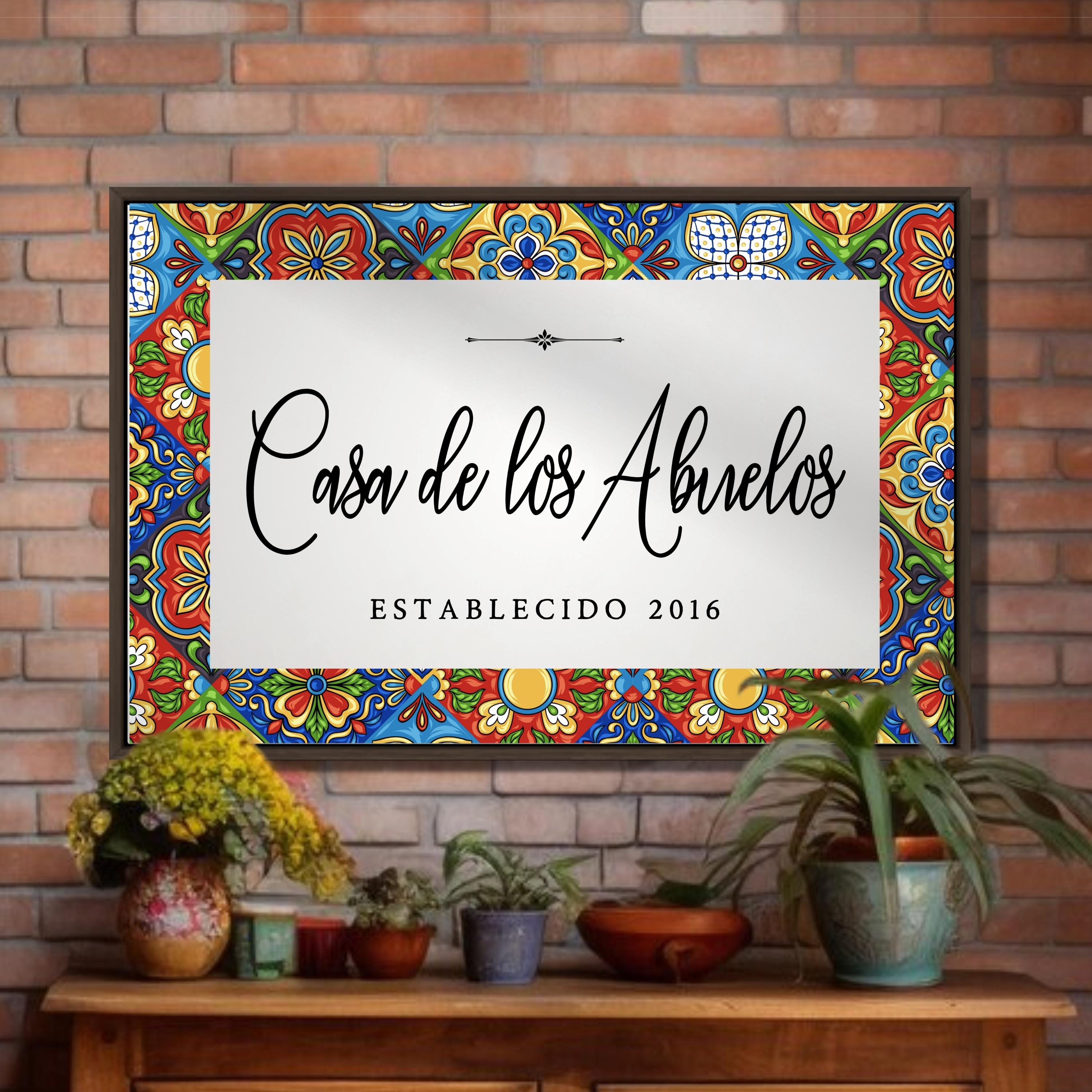 Casa De Los Abuelos Sign, Personalized Spanish Sign, Grandparents Gift