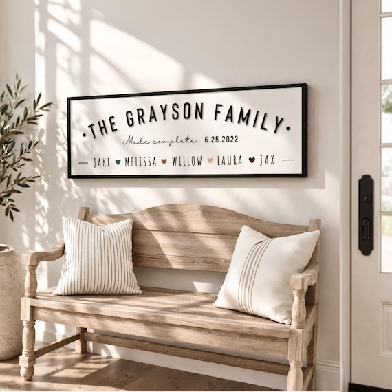 Family Adoption Sign, Personalized Gotcha Day Gift, Custom Adoption Date Signs