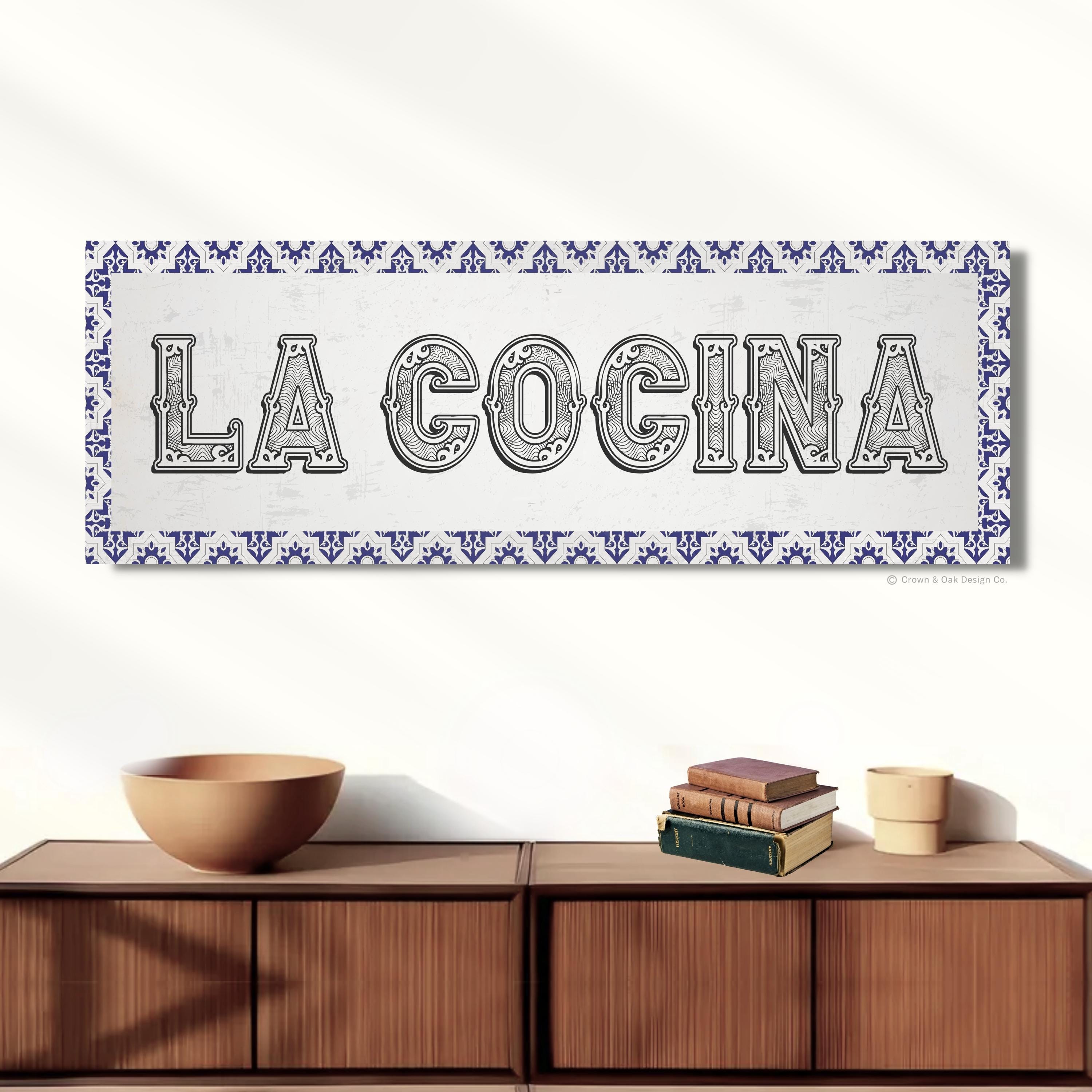 "Esta Es La Cocina De Tula" Spanish Kitchen Sign - Rustic Wood Wall Art Plaque 12x6 Inches - View #11