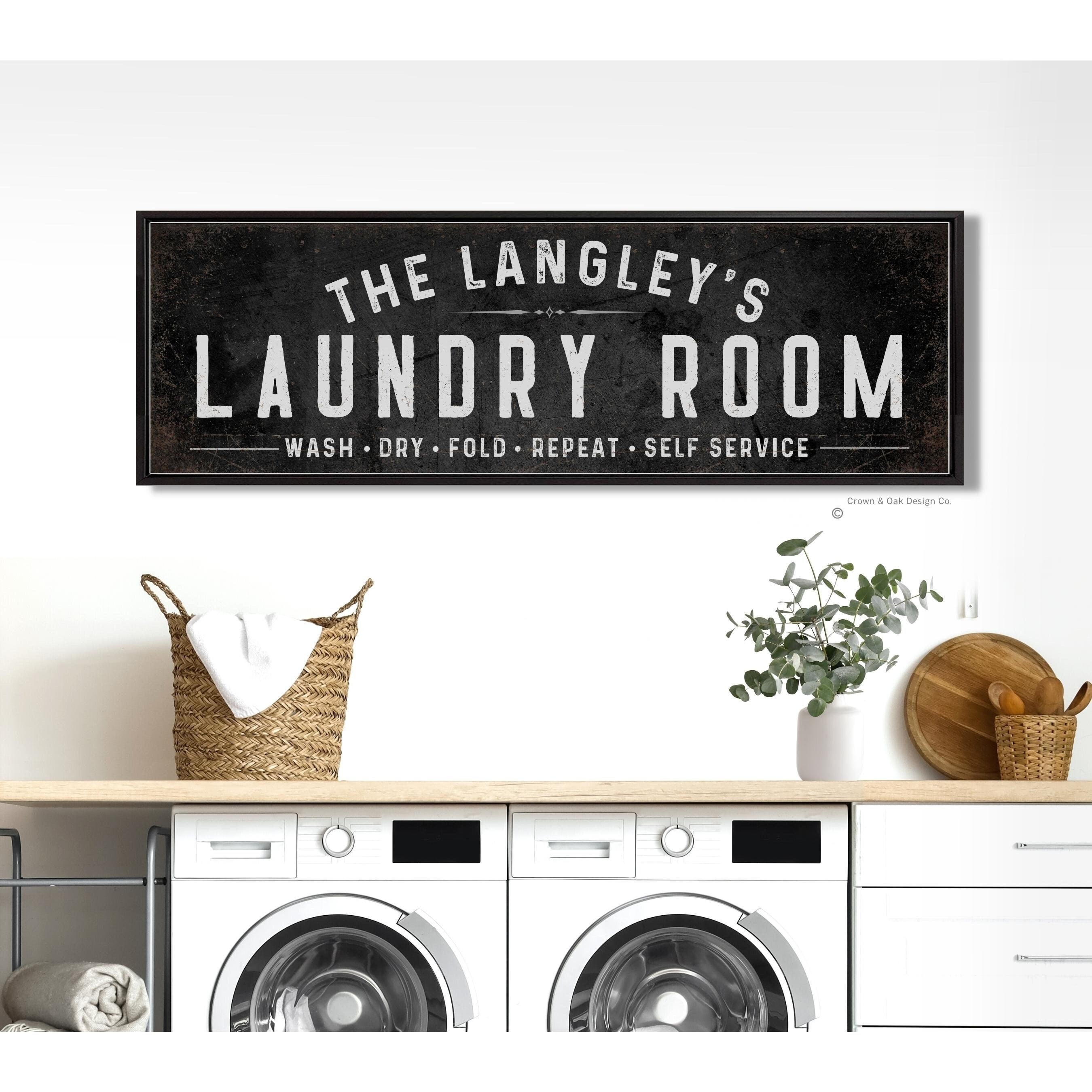 Long Laundry Room Sign Small Laundry Room Ideas For Style, Storage