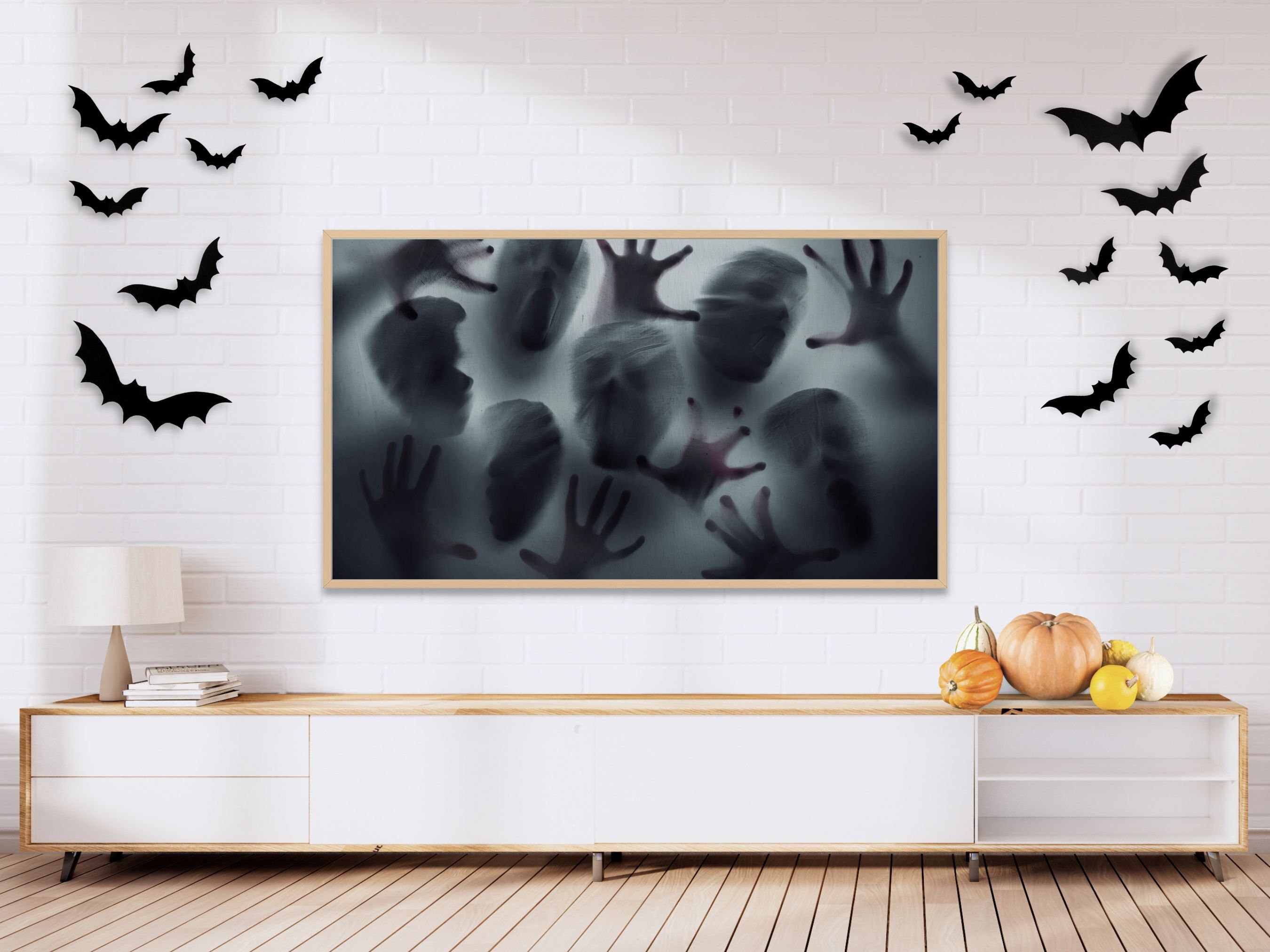 Halloween Art Samsung Frame TV Scary Halloween Decor Ghosts - Etsy