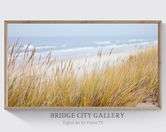 Samsung Frame TV Art, Seagrass, Coastal, Beach Art, Beach Grass, Seascape, Art for Frame TV, Instant Download