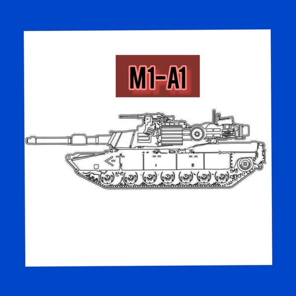 M1a1 Abrams Template Svg - Etsy Denmark