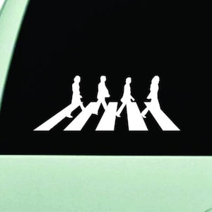 Abbey Road Wall Decal Art Sticker Decor Car Truck Window Windshield Girls Mom Dad Music The Beatles Cute