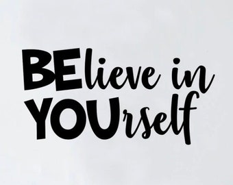 If You Believe in Yourself Inspirational Quotes Wall Decals Decorative Stic Brp3 for sale online 