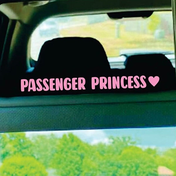 Passenger Princess Car Decals Etsy Ireland