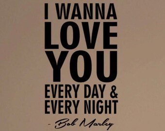 I Wanna Love You Bob Marley Etsy France
