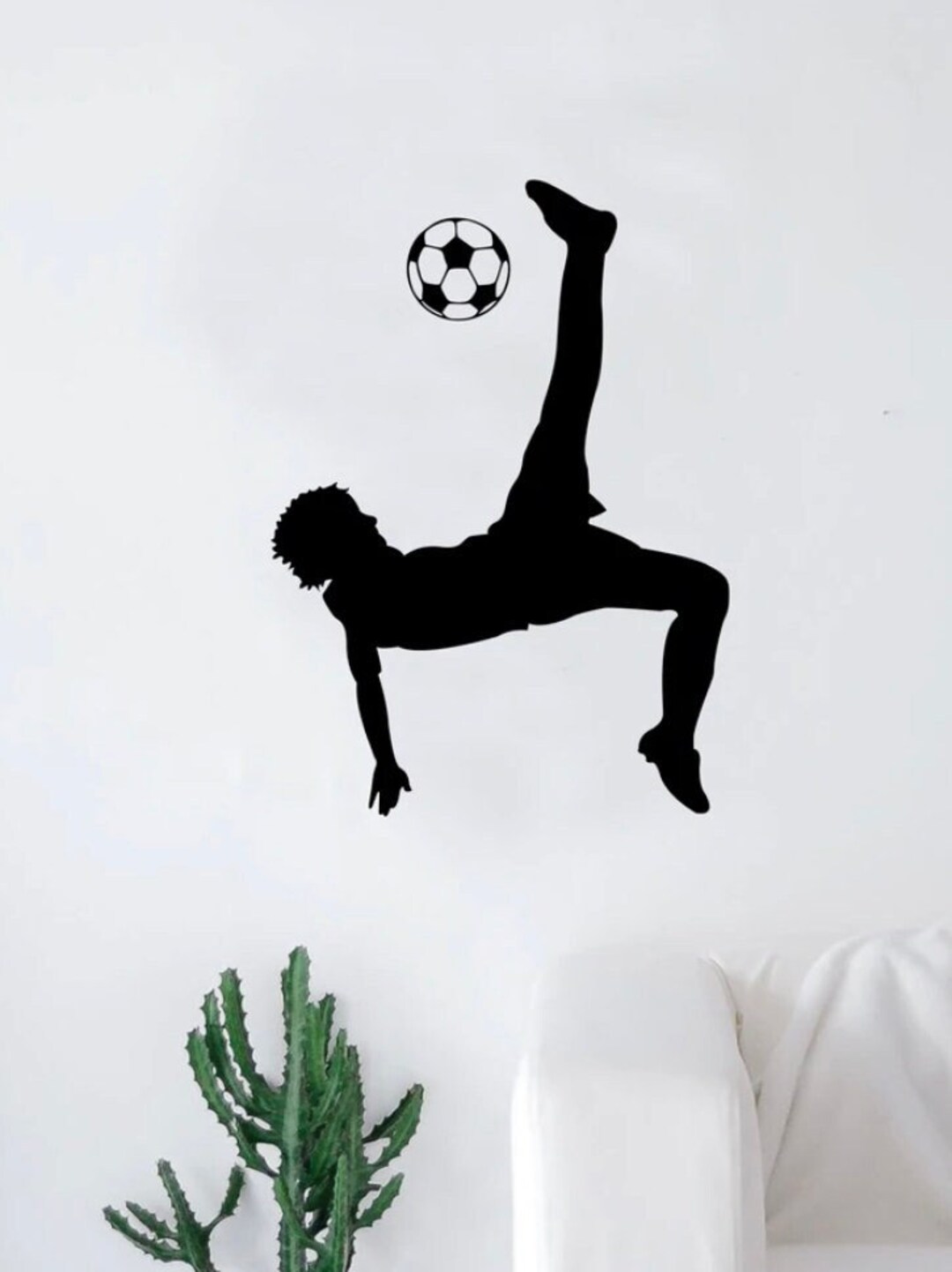 Soccer Player V4 Wall Decal Art Sticker Vinyl Home Decor Girls Boys ...