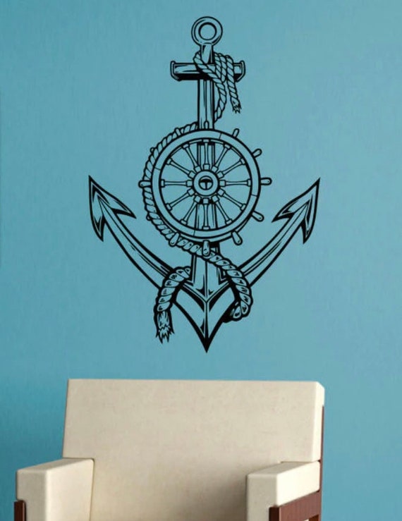 Anchor V5 Wall Decal Art Sticker Vinyl Home Decor Girls Boys - Etsy