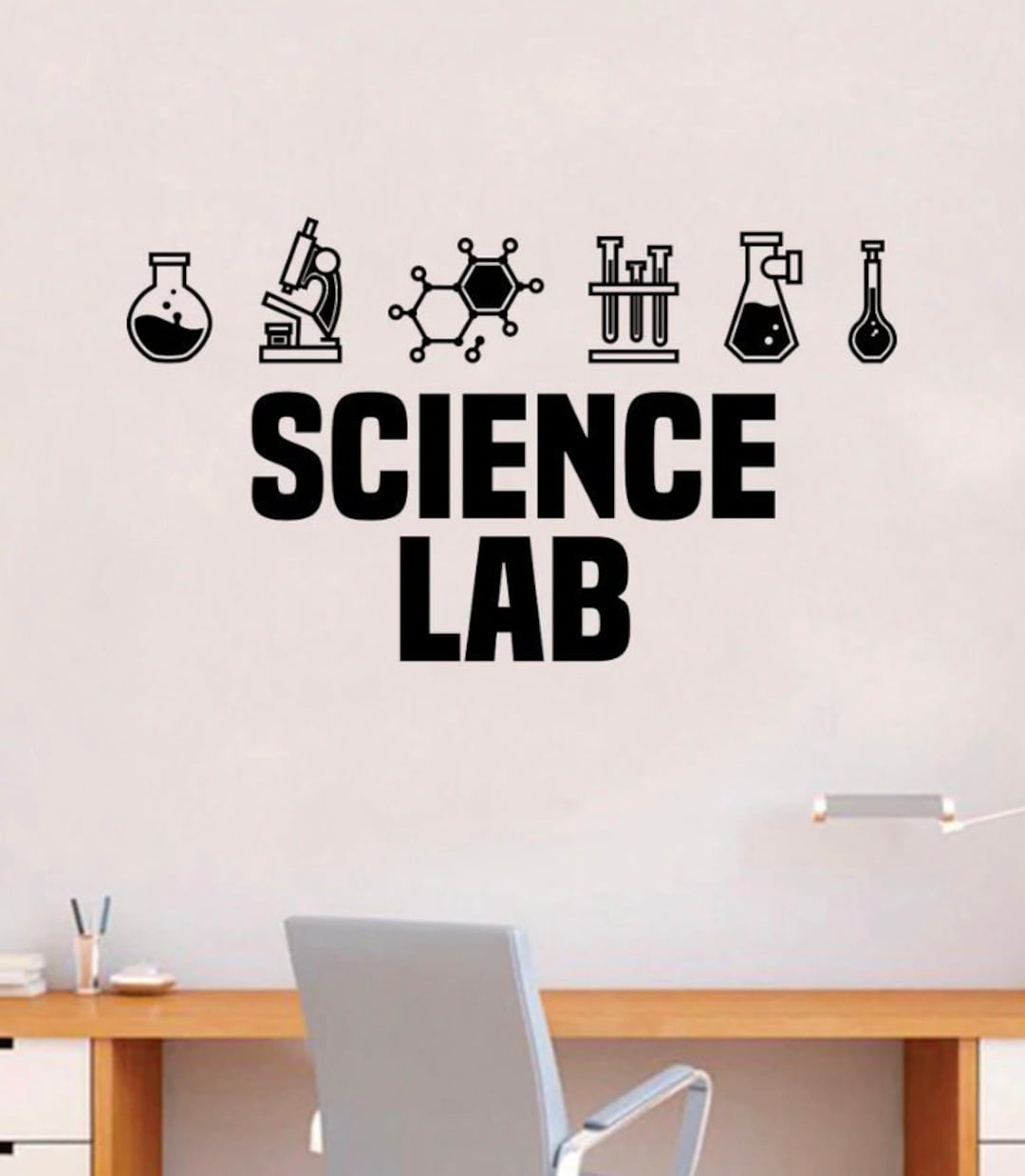 Science Lab V2 Quote Wall Decal Art Sticker Vinyl Home Decor Girls Boys ...