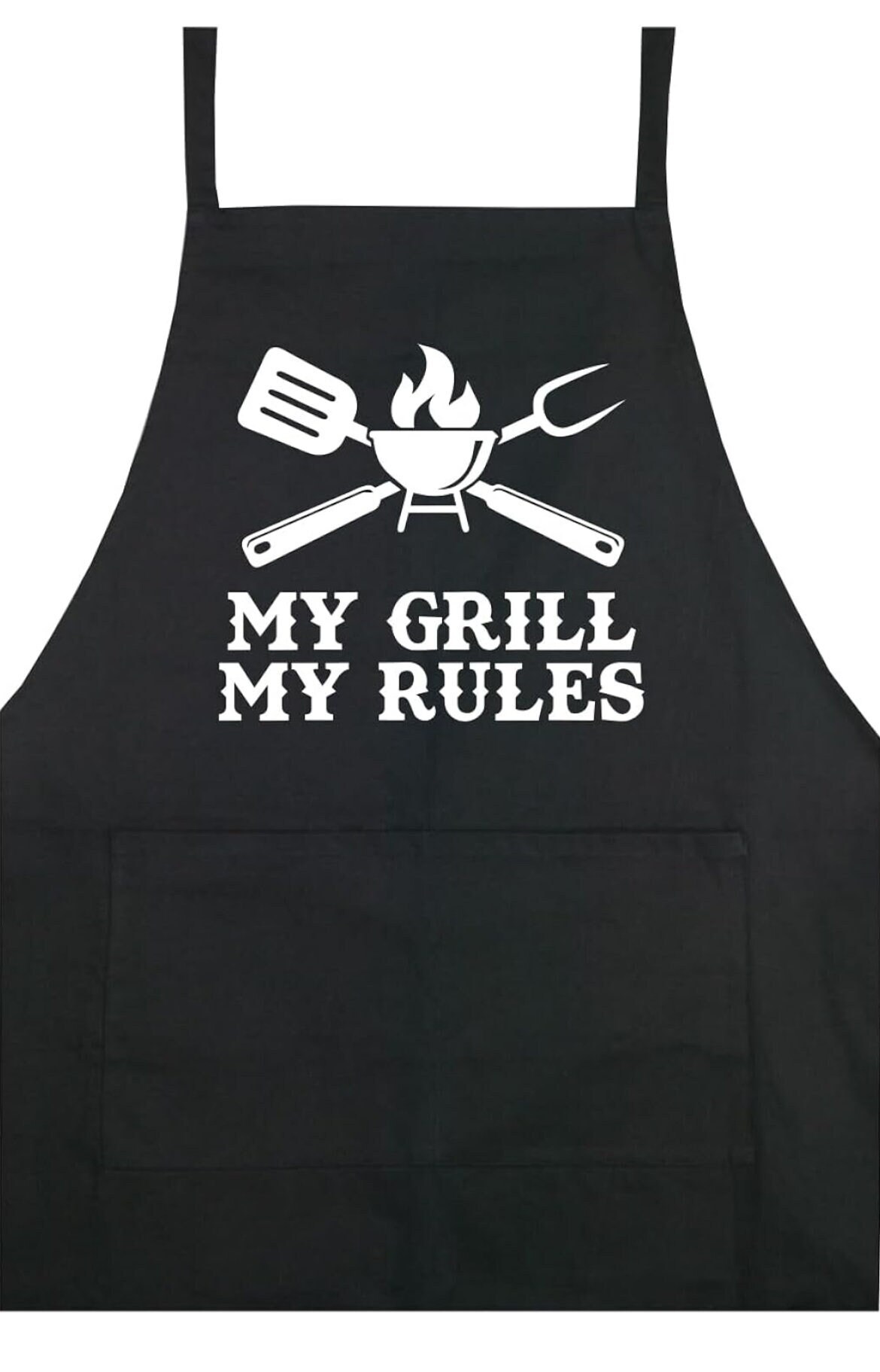 LEVLO Grillschürze Mit Spruch – Wasserdicht, ölresistent, 68x73 Cm, Lustiges Geschenk Für Griller