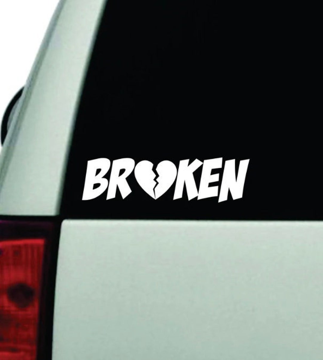 Broken Wall Decal Art Sticker Decor Car Truck Window Windshield Racing ...