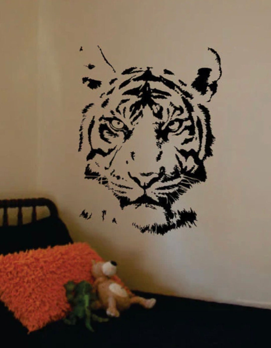 Tiger Face Wall Decal Art Sticker Vinyl Home Decor Girls Boys Teen ...