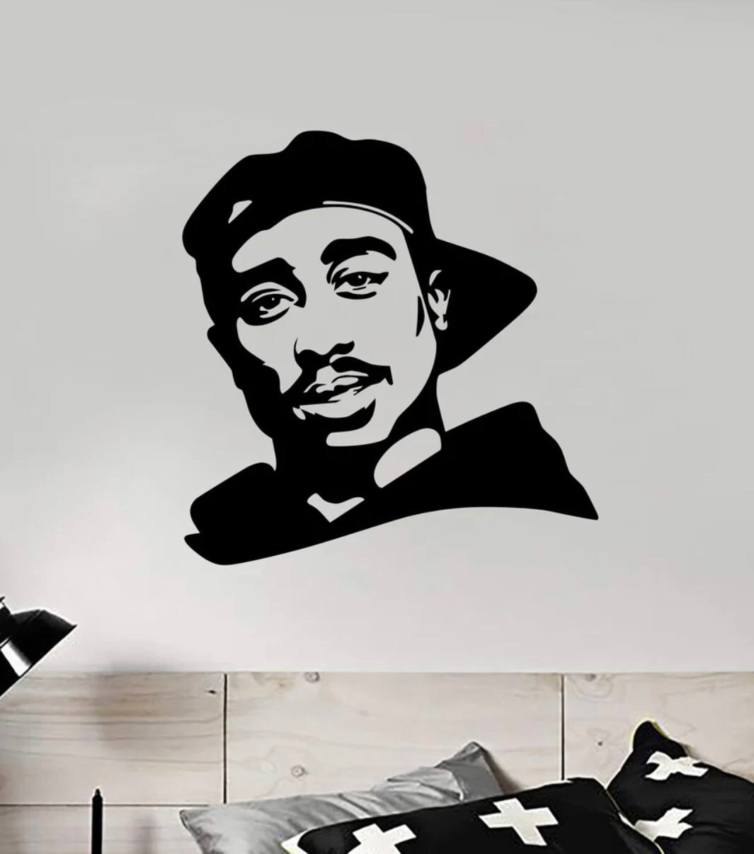 Rap Decals Pac V5 Wall Decal Art Sticker Vinyl Home Decor Girls Boys Music Lyrics ...