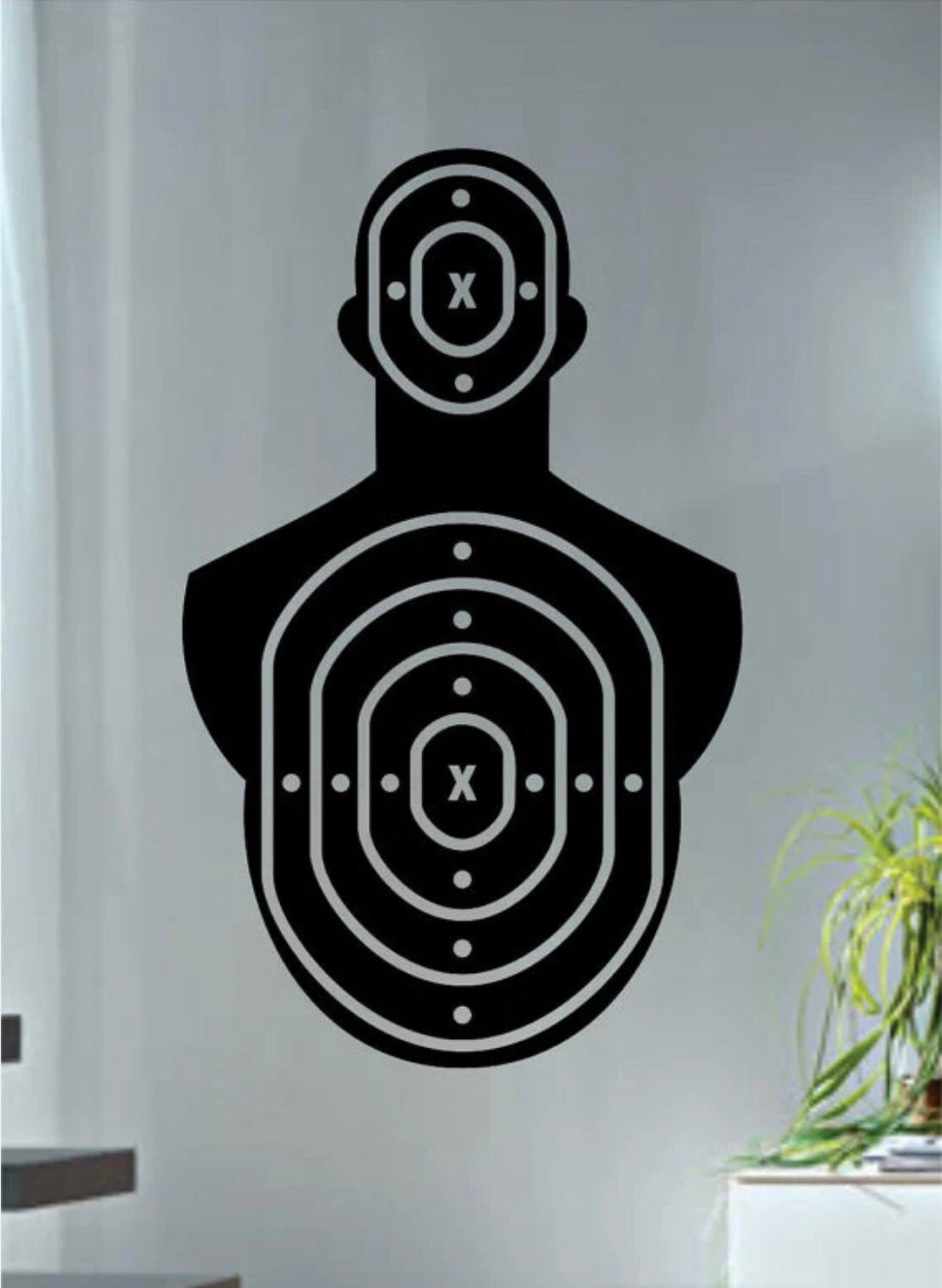 Shooting Position Sticker Shooting Practice Target Wall Decal Art Sticker Vinyl Home Decor Girls ...