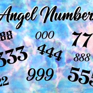 Angel Nummers Muur Sticker Sticker Decor Auto Vrachtwagen Raam Voorruit Laptop Meisjes Lucky Trendy Cute 000 111 222 333 444 555 666 777 888