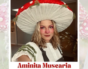 How to Build a Mushroom Hat DIGITAL DOWNLOAD - Aminita Muscaria