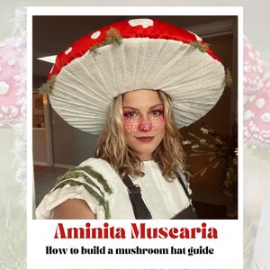 How to Build a Mushroom Hat DIGITAL DOWNLOAD - Aminita Muscaria