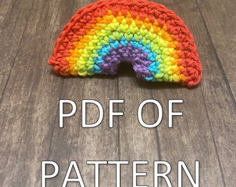 Crochet Pattern - Rainbow - PDF ONLY