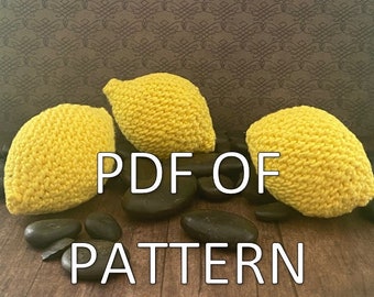 Crochet Pattern - Lemon - PDF ONLY